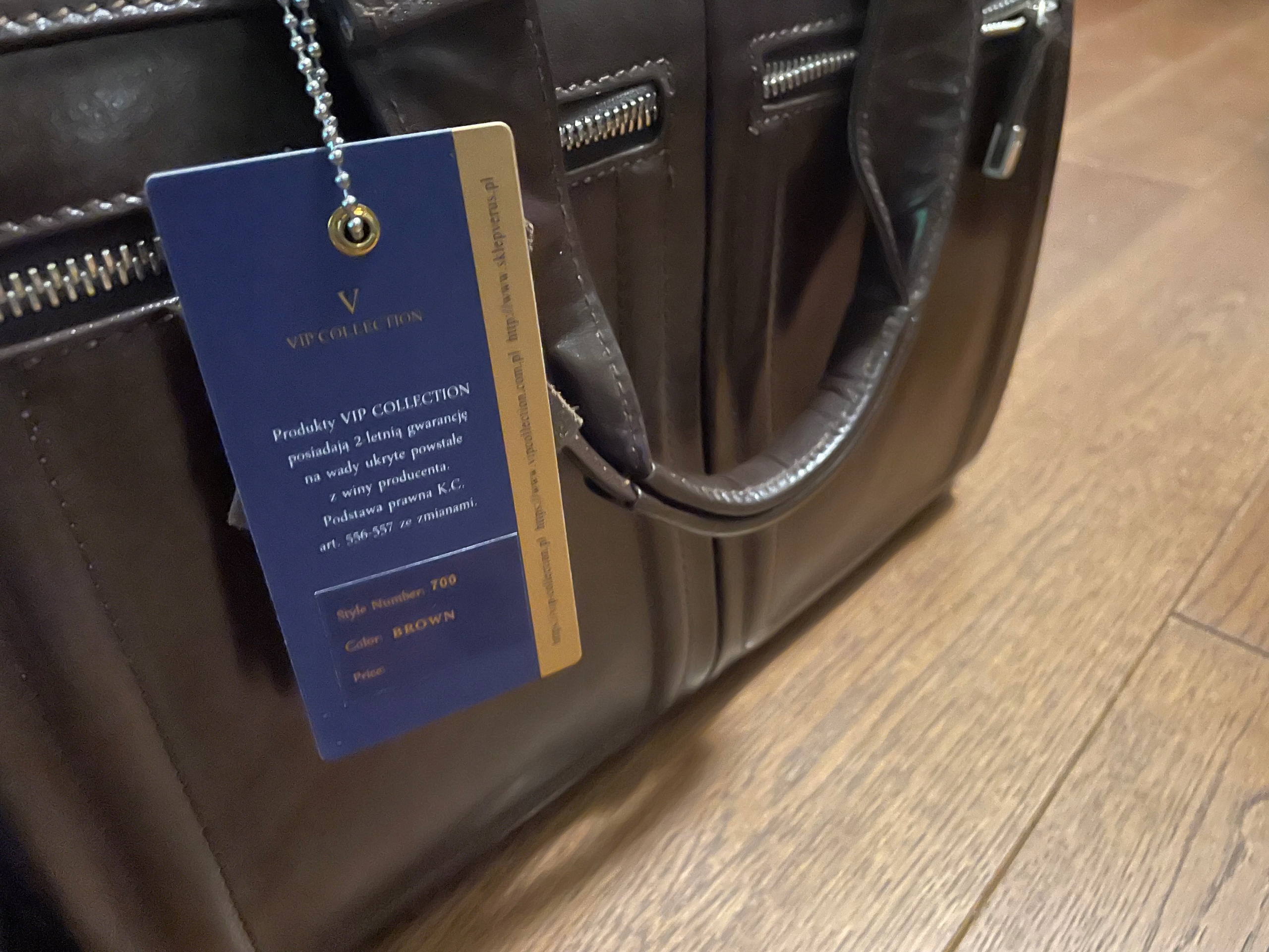Kožená priečinka VIP kolekcia model 700 hnedá