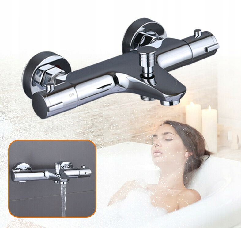 Kúpeľňa termostat stena kohútika pre vaňu