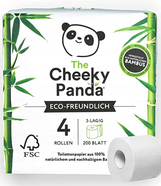 Drzý panda, toaletný papier, 4 valce