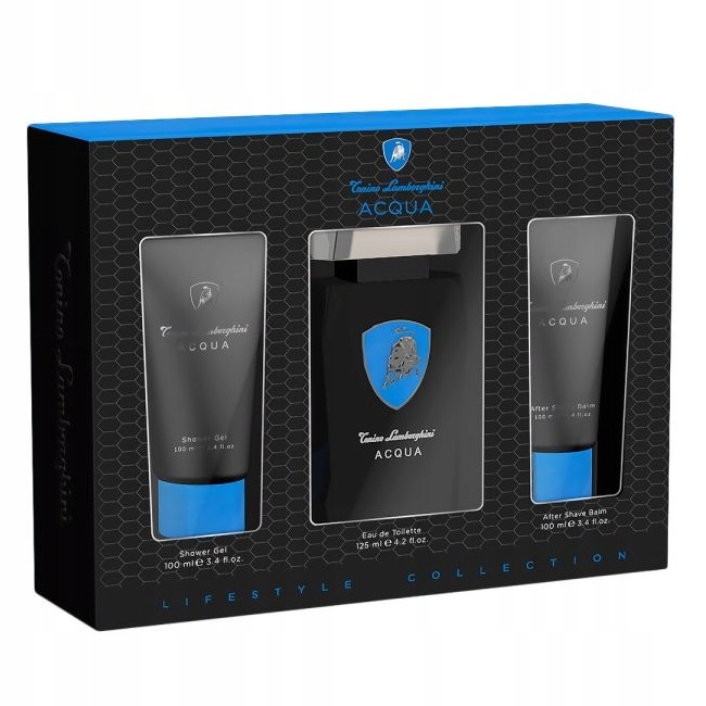Tonino Lamborghini Acqua set toaletná voda 125ml EDT + balzam po holení 100ml + sprchový gél 100ml