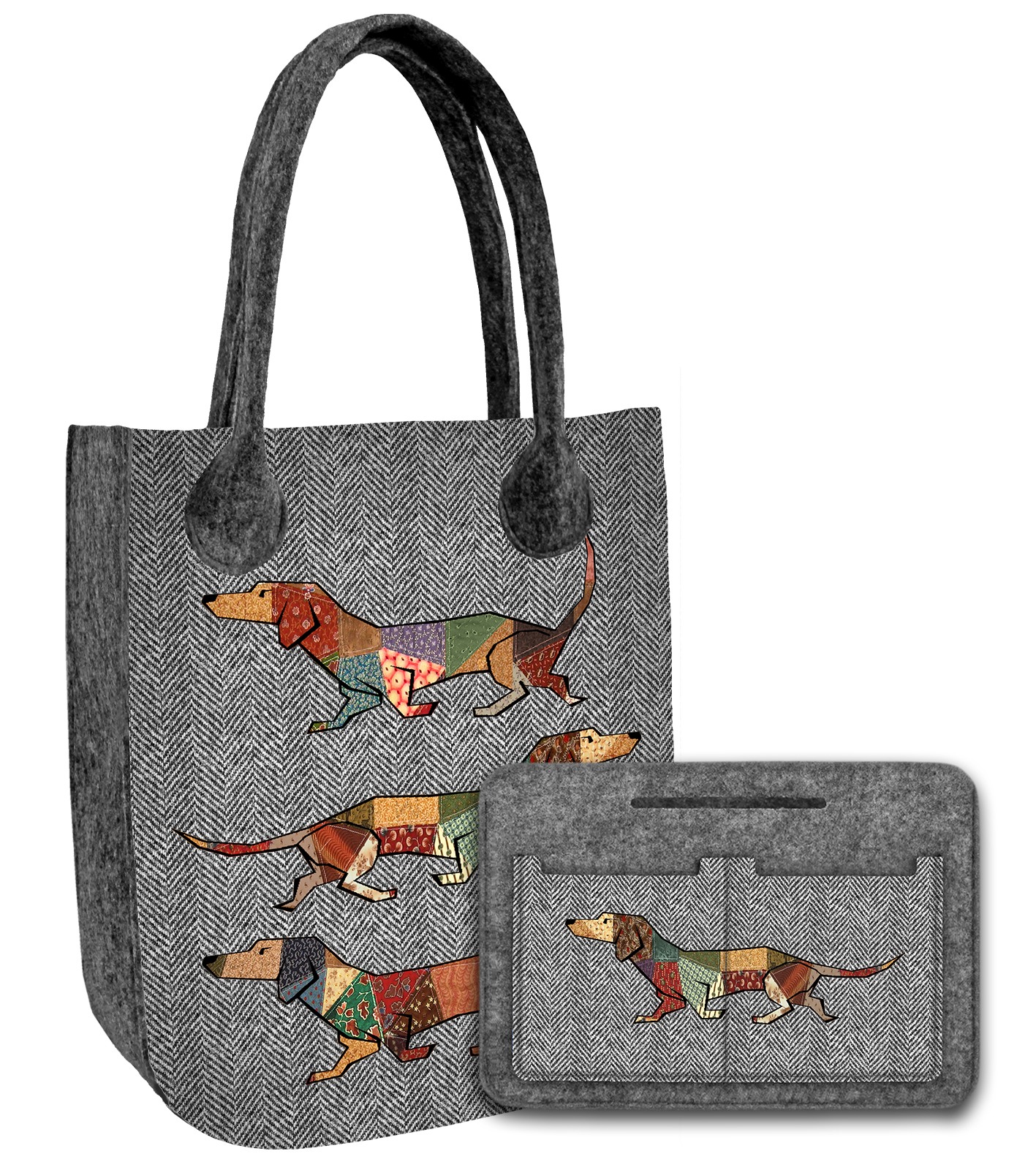 Felt Bag Organer Set Bertoni Joker