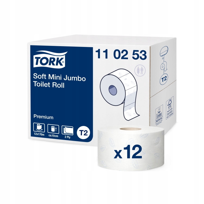 Tork 110253 toaletný papier mini jumbo role, mäkký