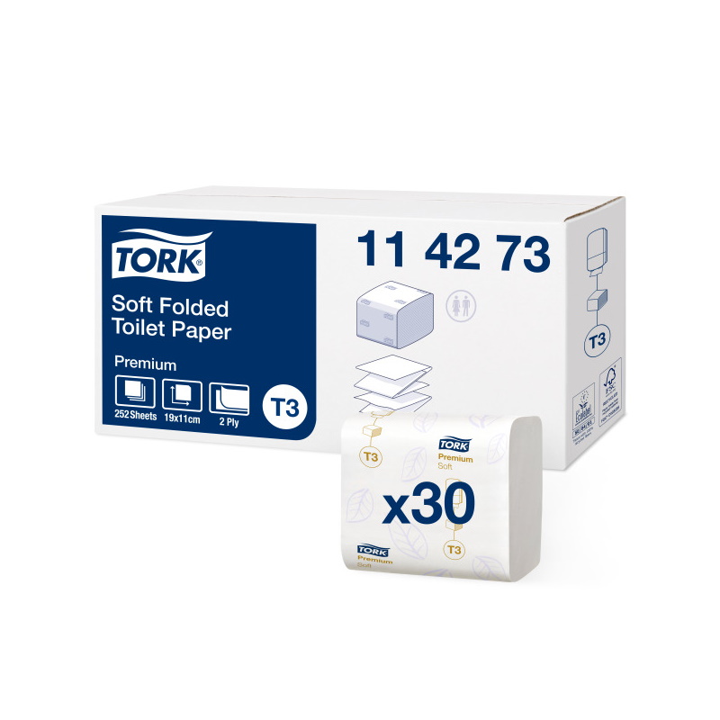 Tork 114273 - toaletný papier v mäkkom prémiovom T3