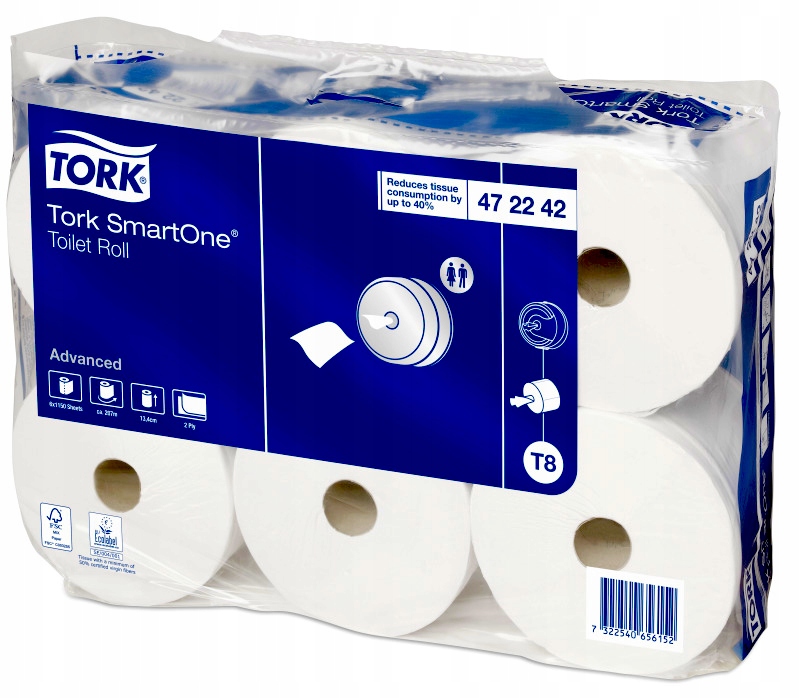 SmartNe Tork 472242 Biely toaletný papier 6 ks.