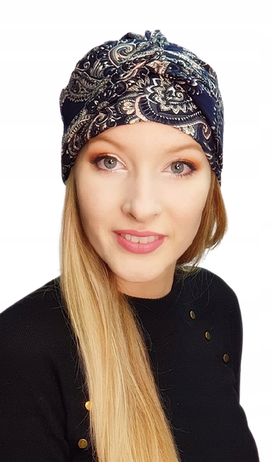 Turban viskóza Eva Design Navy Blue R