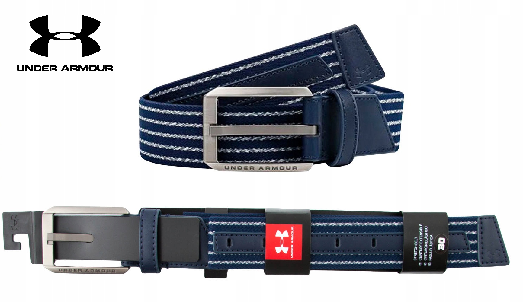 Opasok - Under Armour Navy Blue Belt - mužský produkt