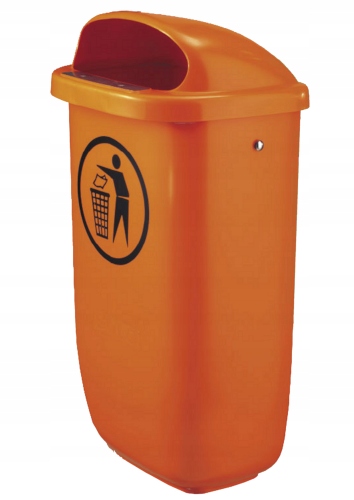 Street Din 50l Din Bin Orange