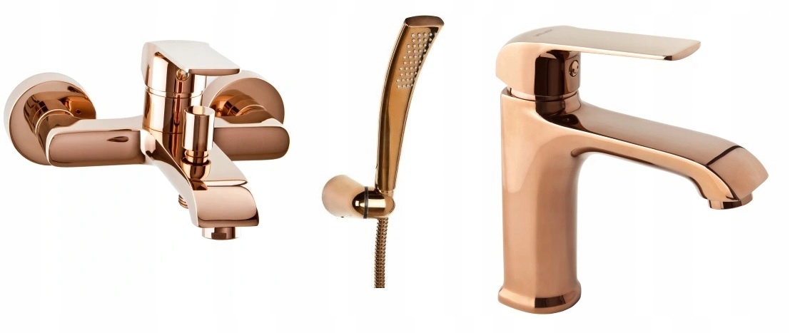 Valvex Aurora Rose Gold Wannowa + Washbasin