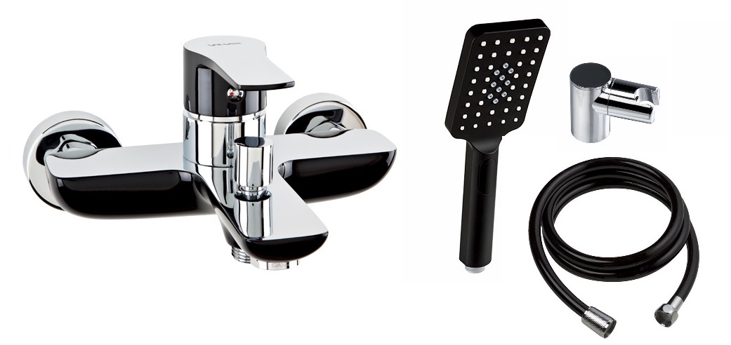 Batéria Valvex Dali Black Bathtub + sprejová sada