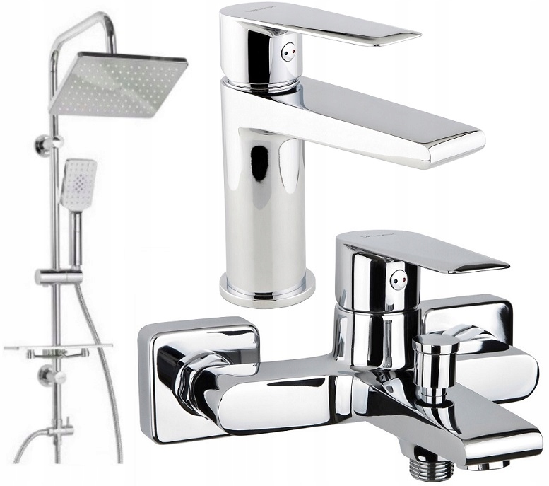 Vaňa VALVEX + umývadlová batéria + sprchová hlavica