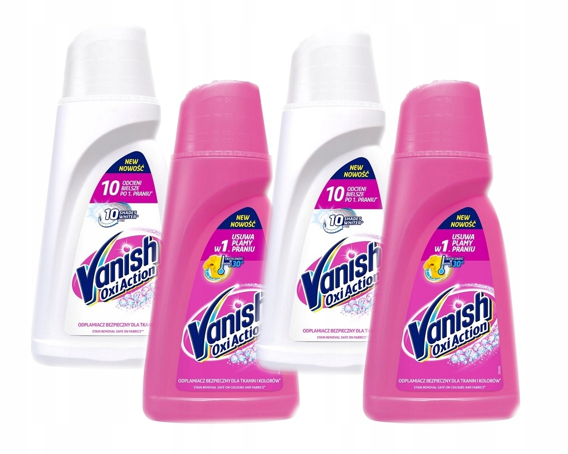 Odstraňovač škvŕn - VANISH OXI Gélový odstraňovač škvŕn biela farba 4L