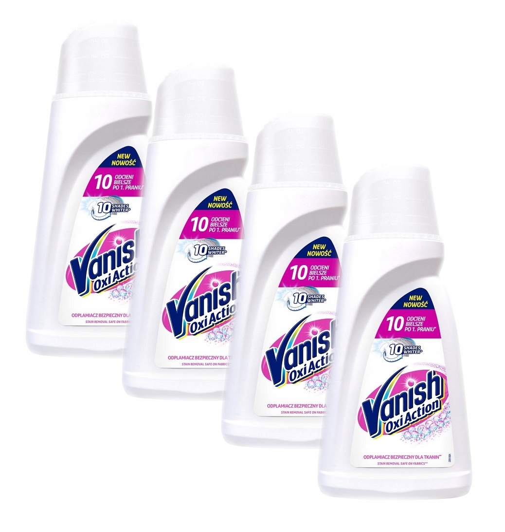 Odstraňovač škvŕn - Vanish Oxi White Gel Remvierd Gel BERA Flow 4X 1L