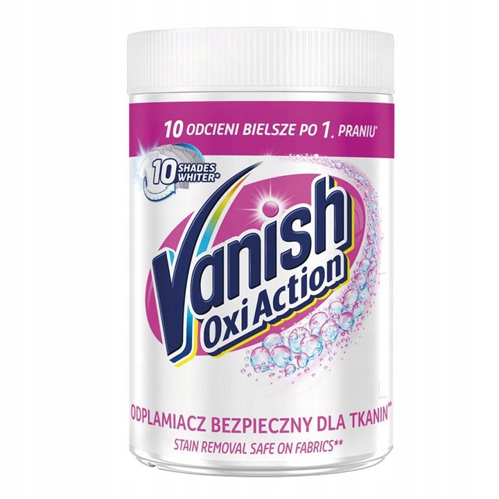 Odstraňovač škvŕn - VANISH Oxi Action odstraňovač bielych škvŕn 625g