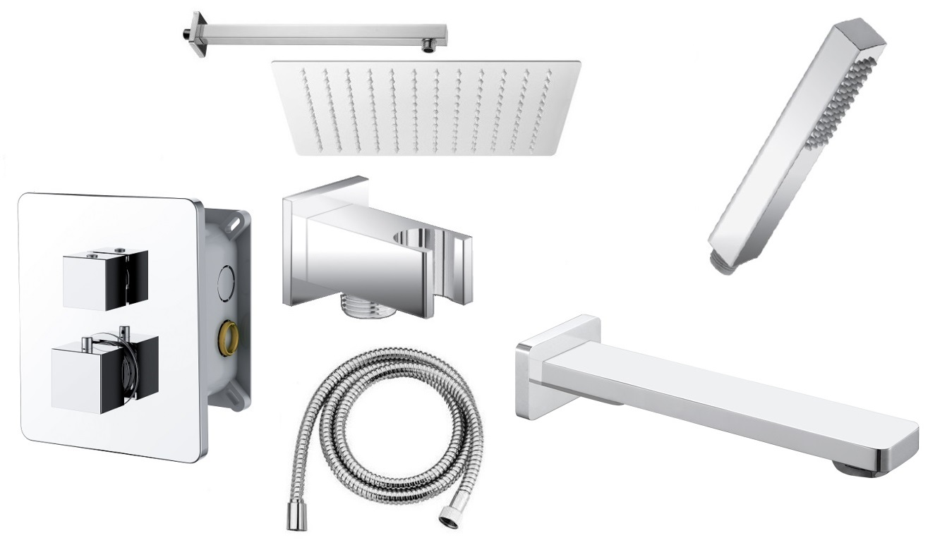 Vedo Demm Bath Set+dažďová sprcha 30 termostat