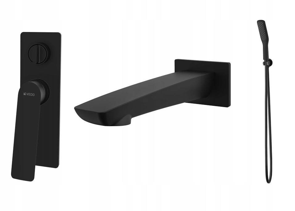 Vedo Desso Black Mat Bath Set VBD4243/Cz