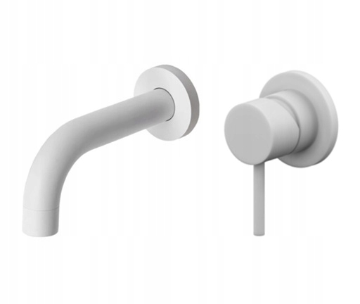 Veldman Costa White Wall Washbasin faucet