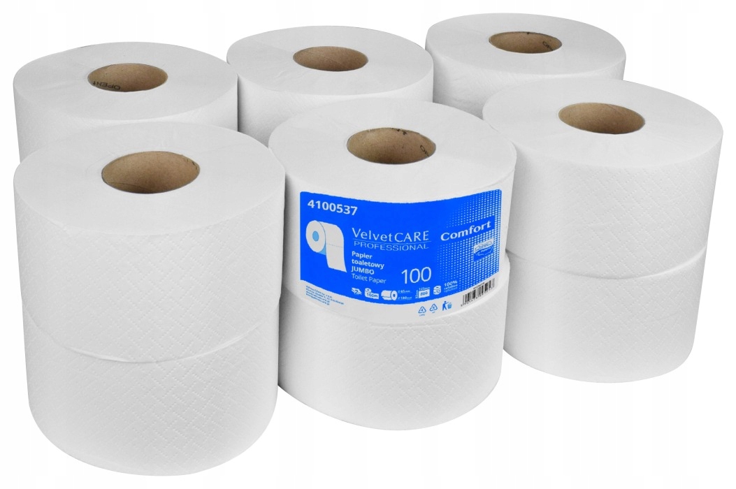 Zamatový toaletný papier Jumbo 12 valčekov mäkké