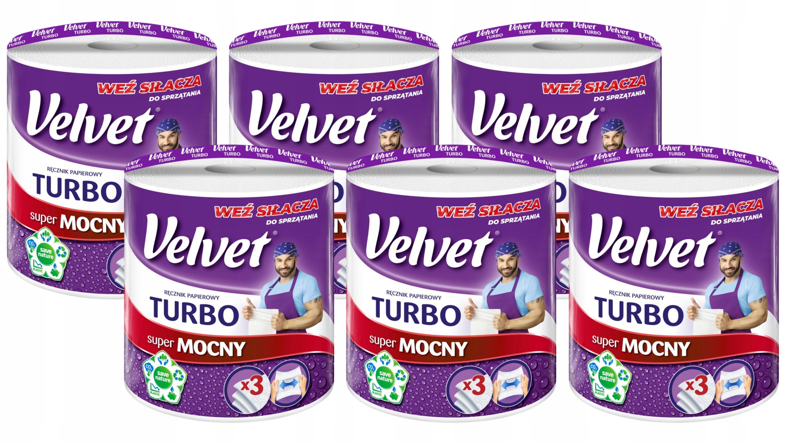Velvet papierová utierka Tubro Tubro 6 ks