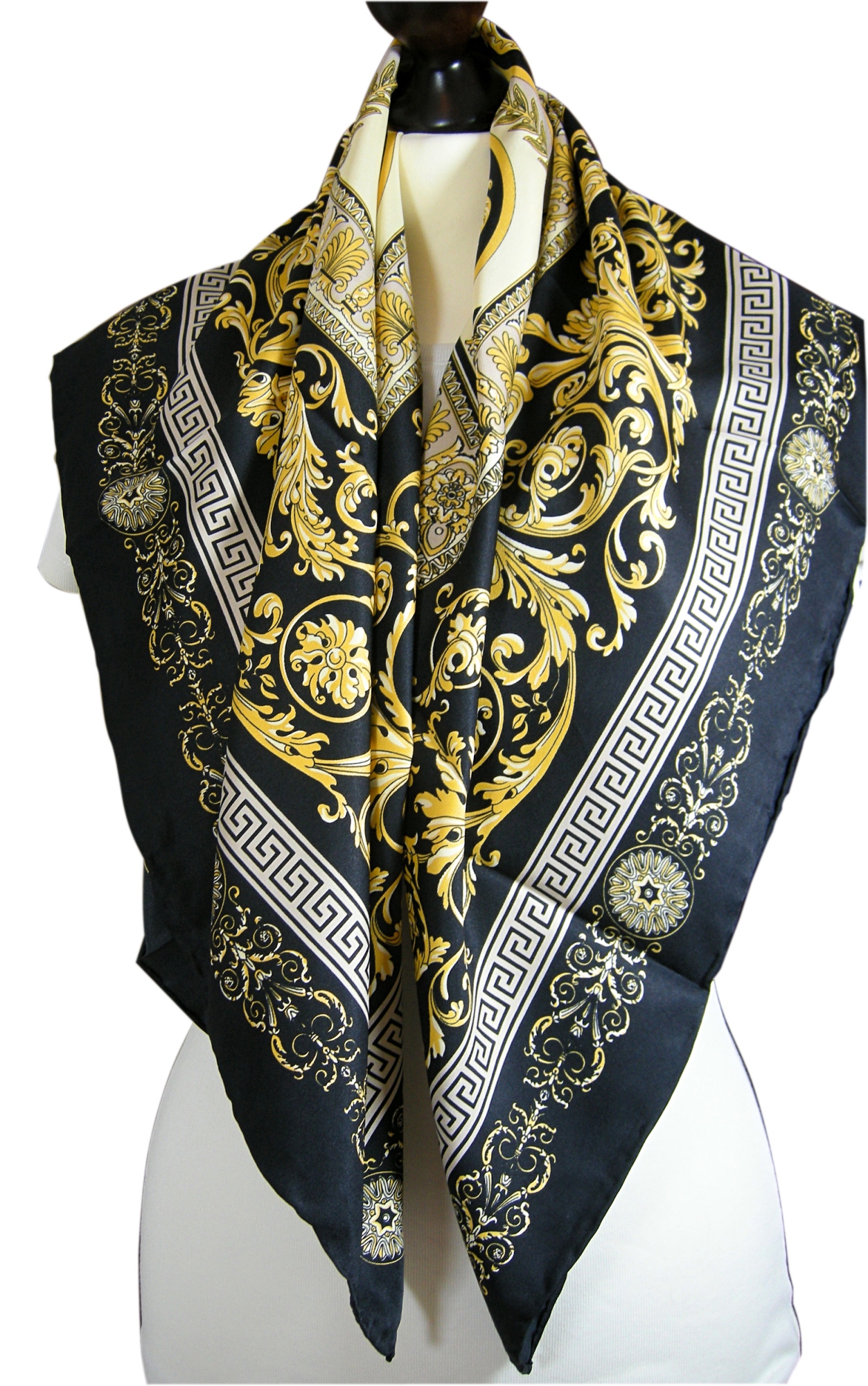 Šatka - Versace hodváb, viacsekvorovaný šál