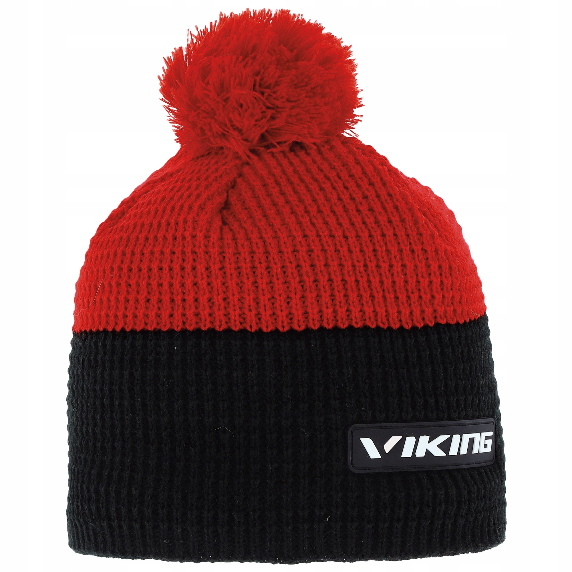 Beanie Viking Winter Cap, Red, Navy Blue. Universal.