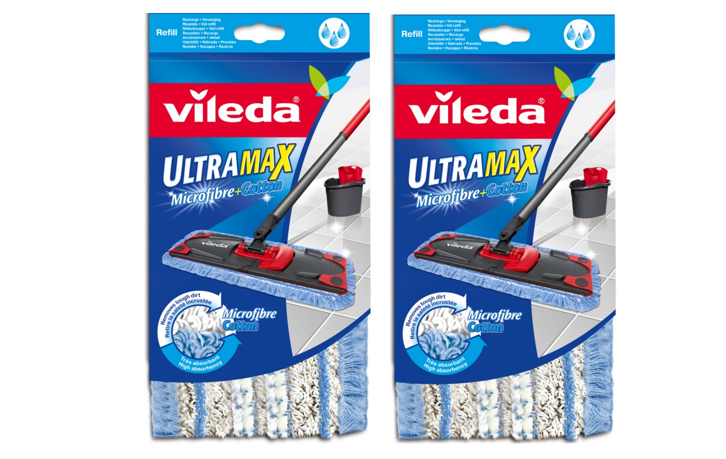 Vložky VILEDA 2 MOP ULTRAMAX Ultrama Micro Cotton