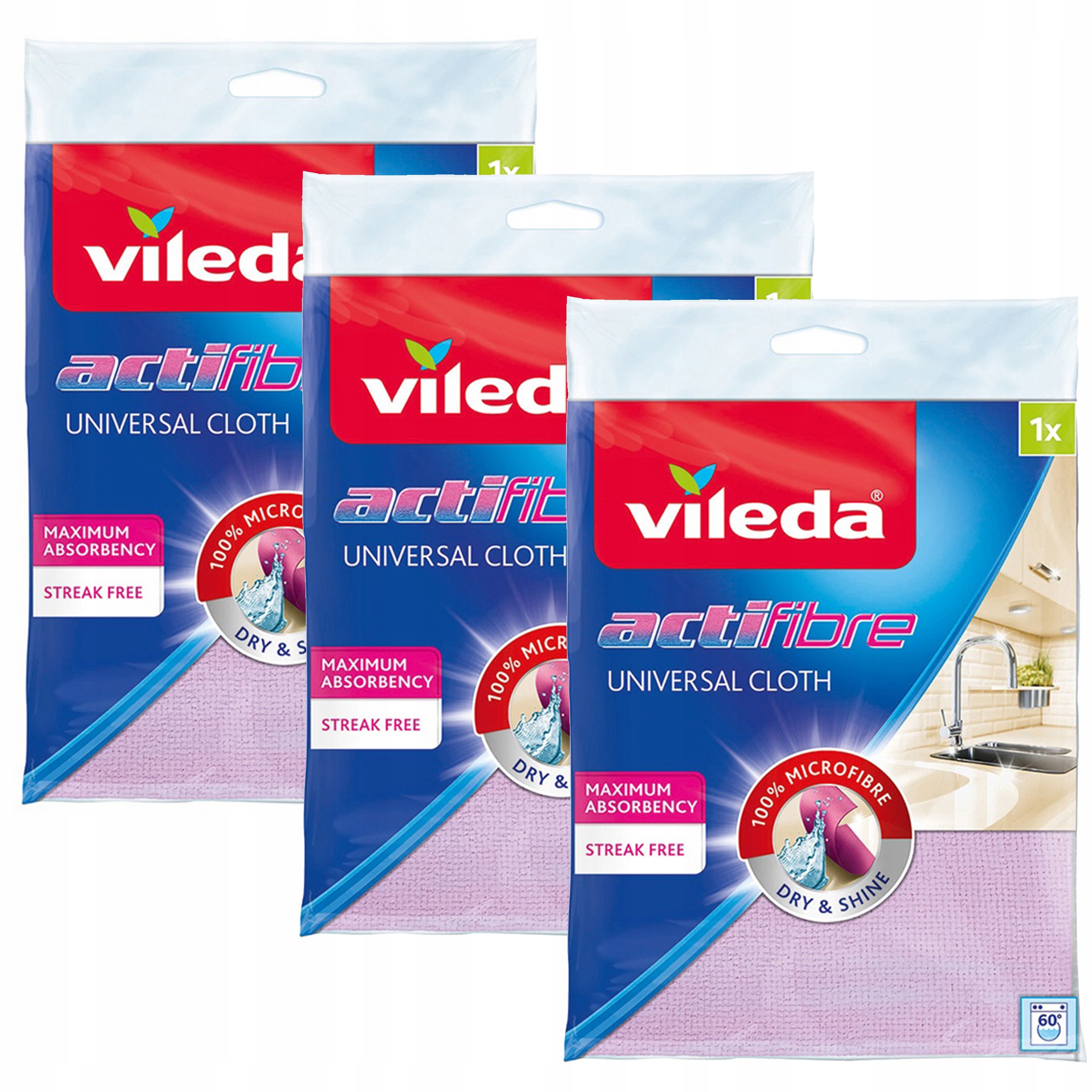 VILEDA 3x CLOT ACTIFIBRE ABSORBENT CLAT