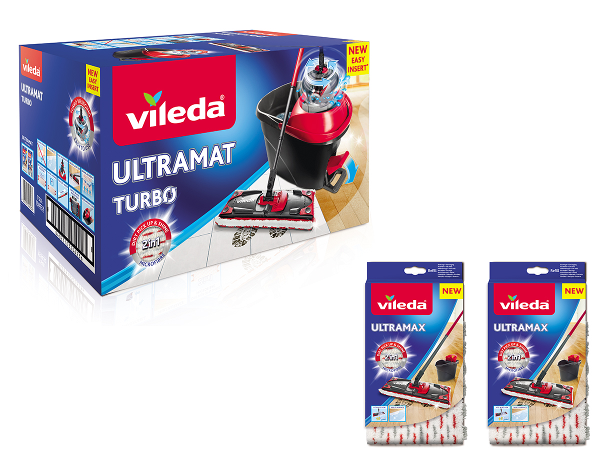 VILEDA MOP PLATNÉ ROTY ULTRAMÁTNE TURBO+ 2 obaly