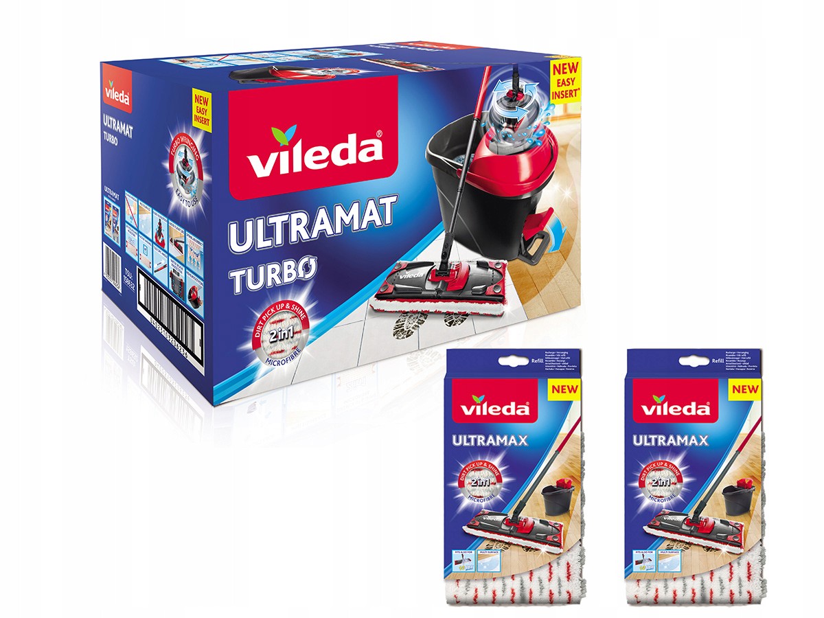 VILEDA MOP PLATNÉ ROTY ULTRAMÁTNE TURBO +2XW