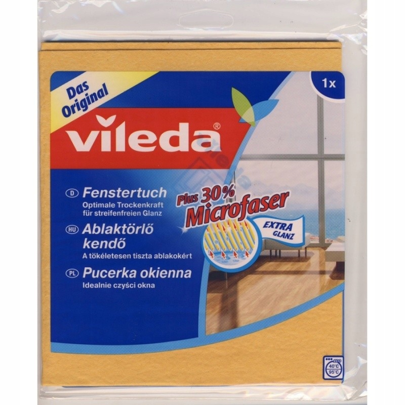 Vileda Window Cloth +30% mikrovlákna
