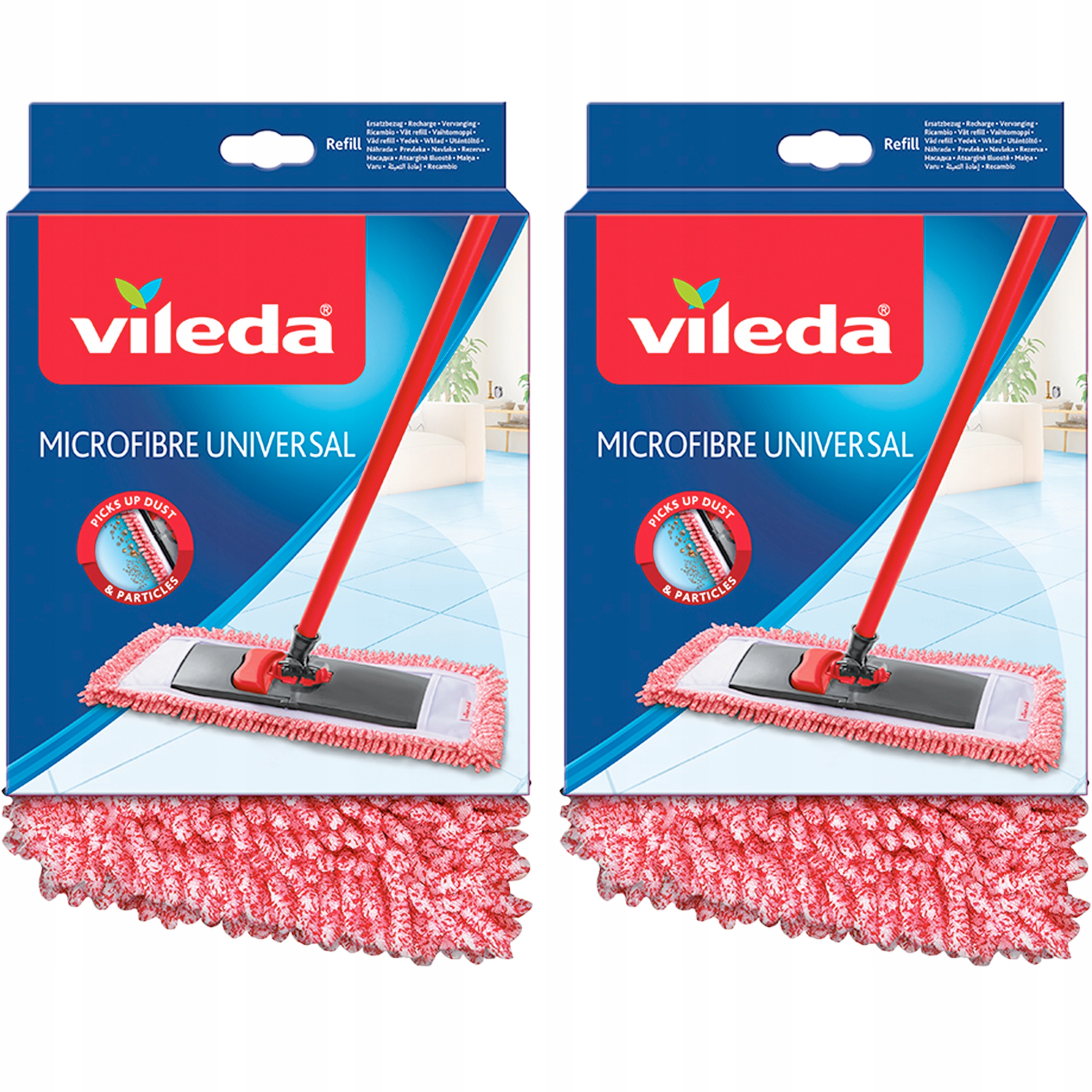 VILEDA Ženilka 3D vložka do mopu plochá 2 ks.