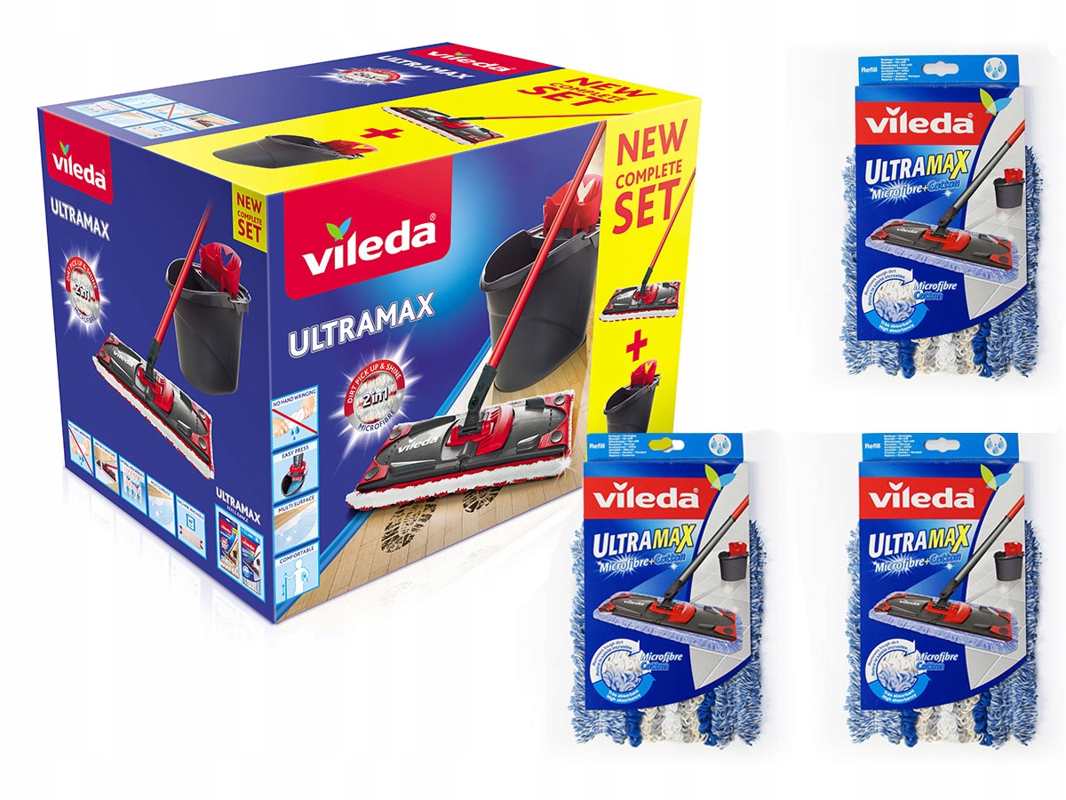 VILEDA ULTRAMAX Box MOP + BUCKET + Príspevok