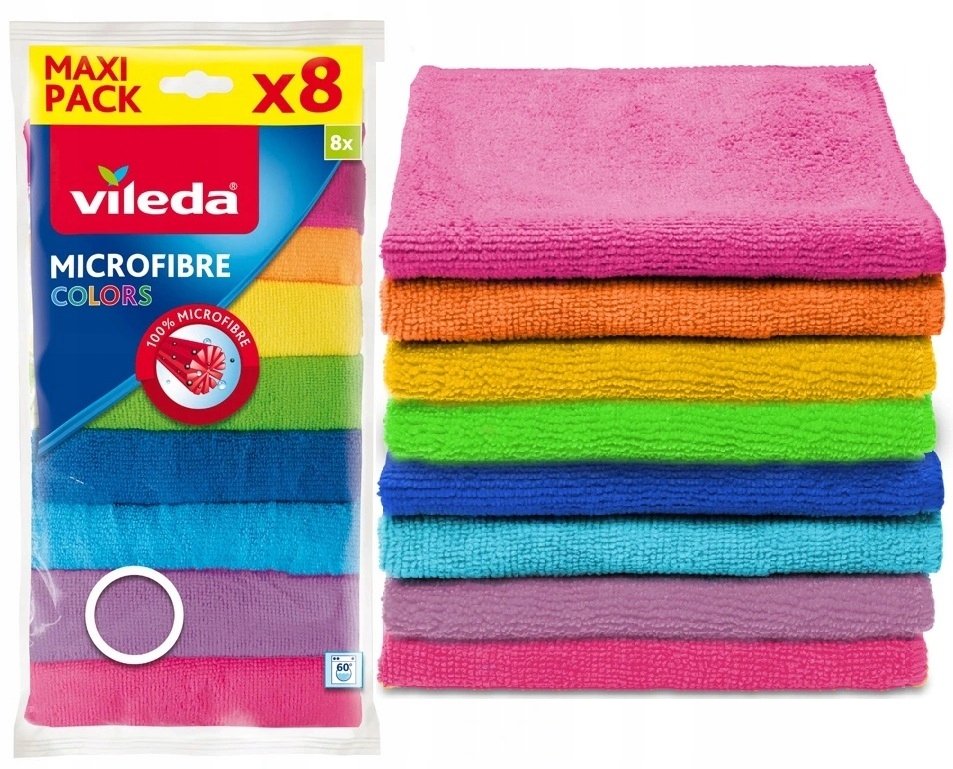 Utierky VILEDA Utierky z mikrovlákna COLORS 8 ks