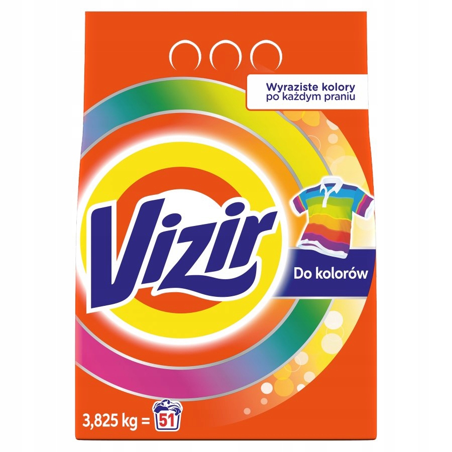Prací prášok - VIZIR Prášková farba 3.82kg 51P