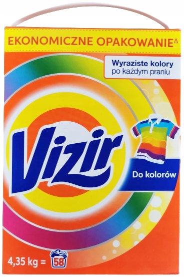 Prací prášok - VIZIR Farba Prášok 4,35 kg 58