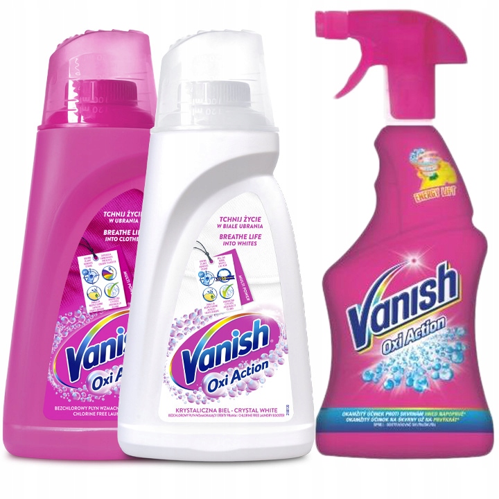Odstraňovač škvŕn - Vanish Oxi Stain Remover Gel 2L + Vanish Spray 500ml
