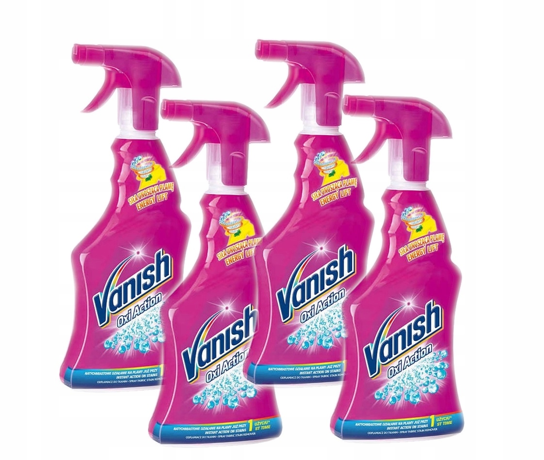 Odstraňovač škvŕn - Zmizne oxi pripomienka na 4x 500ml tkaniny