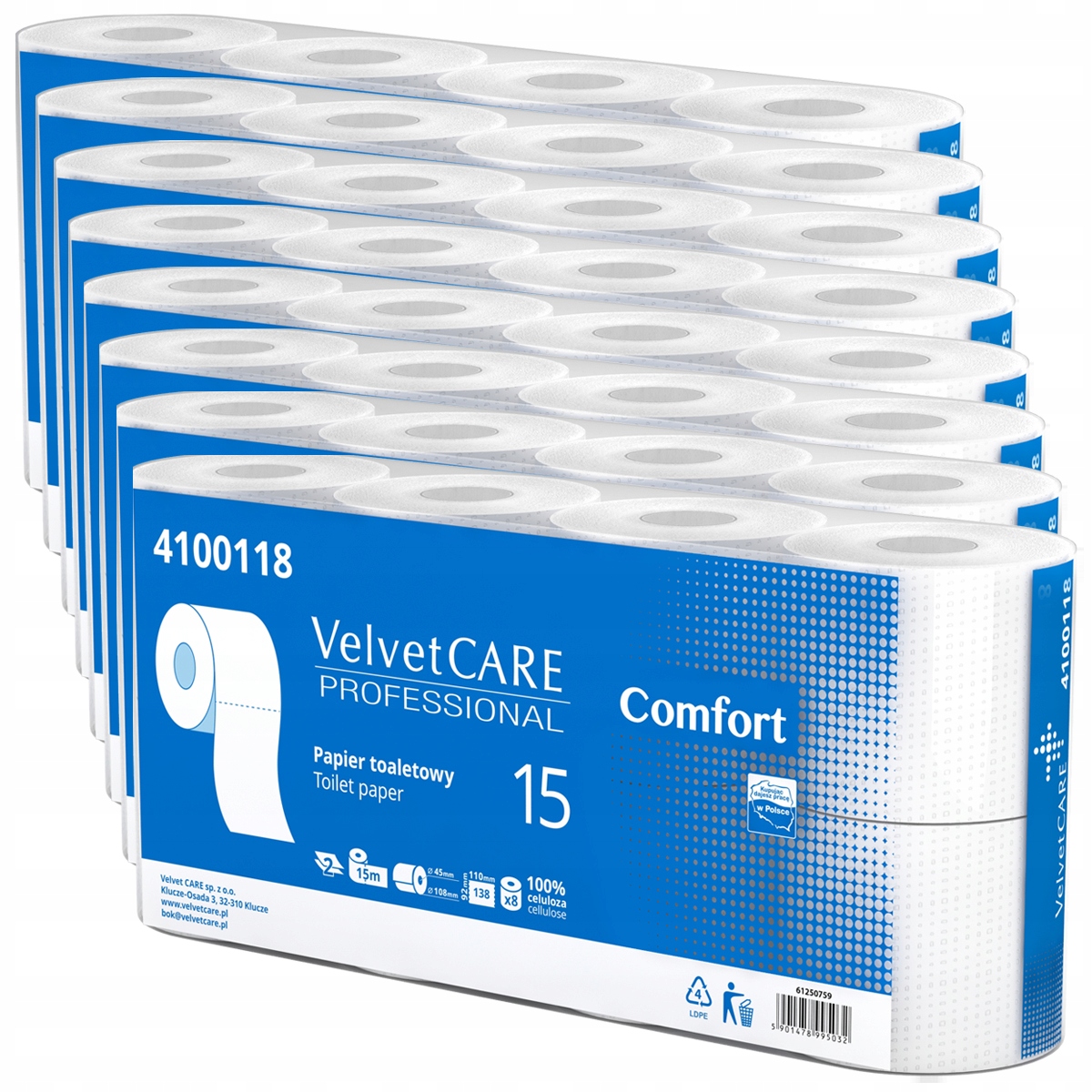 Toaletný papier VelvetCARE 64ks Soft WHITE 118