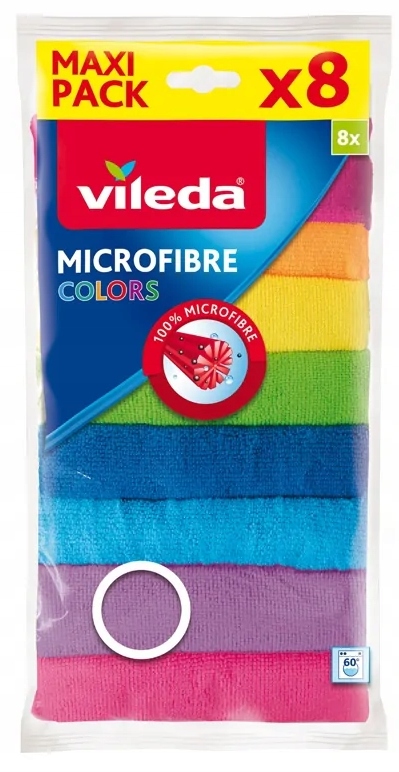 Farby Vileda, 8 kusov handričiek z mikrovlákna