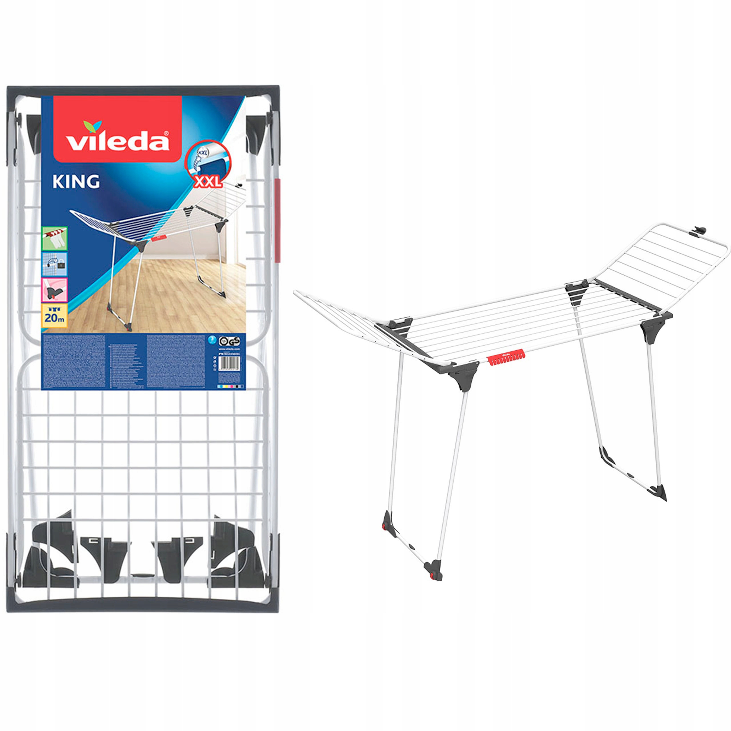 VILEDA KING SUCHYER Skladanie práčovne 20 metrov