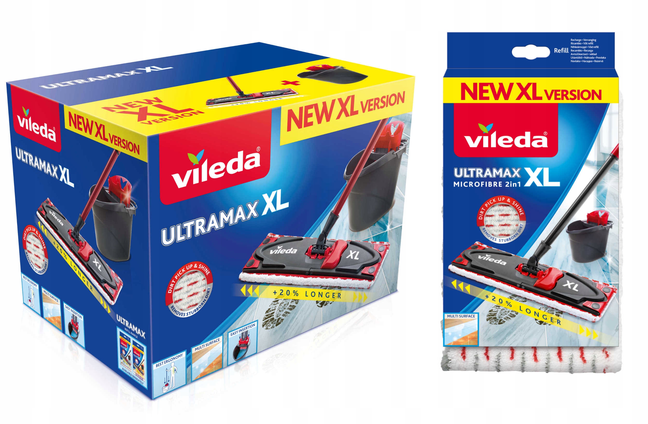 VILEDA MOP FLAT ULTRAMAX XL SET 2 Vložky
