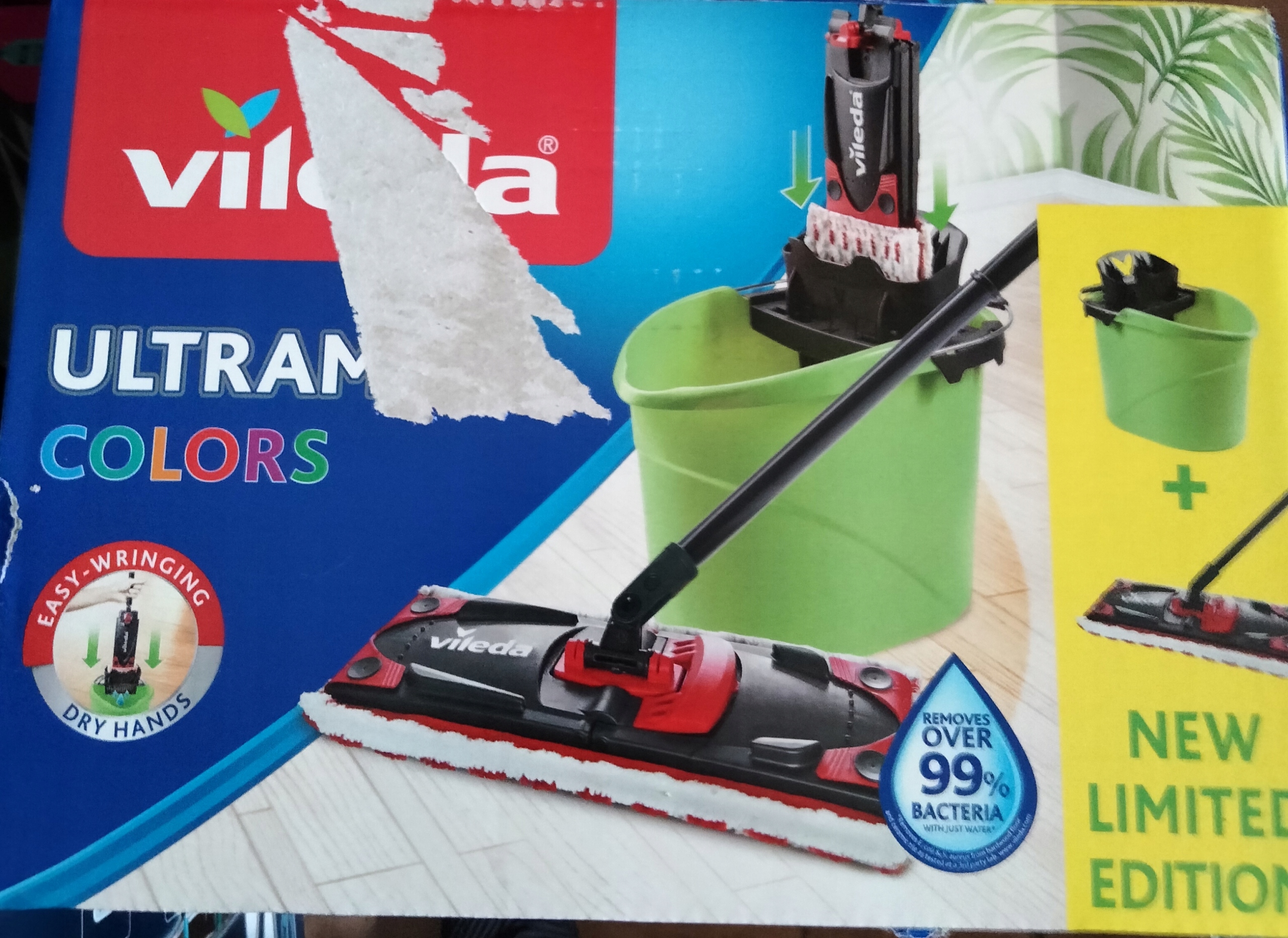 Villeda ultramax farby plochý mop s vedrom