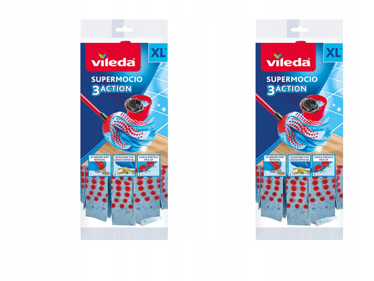 VILEDA MOPA Príspevok Super MOCIO 3ACTION VELOR X2