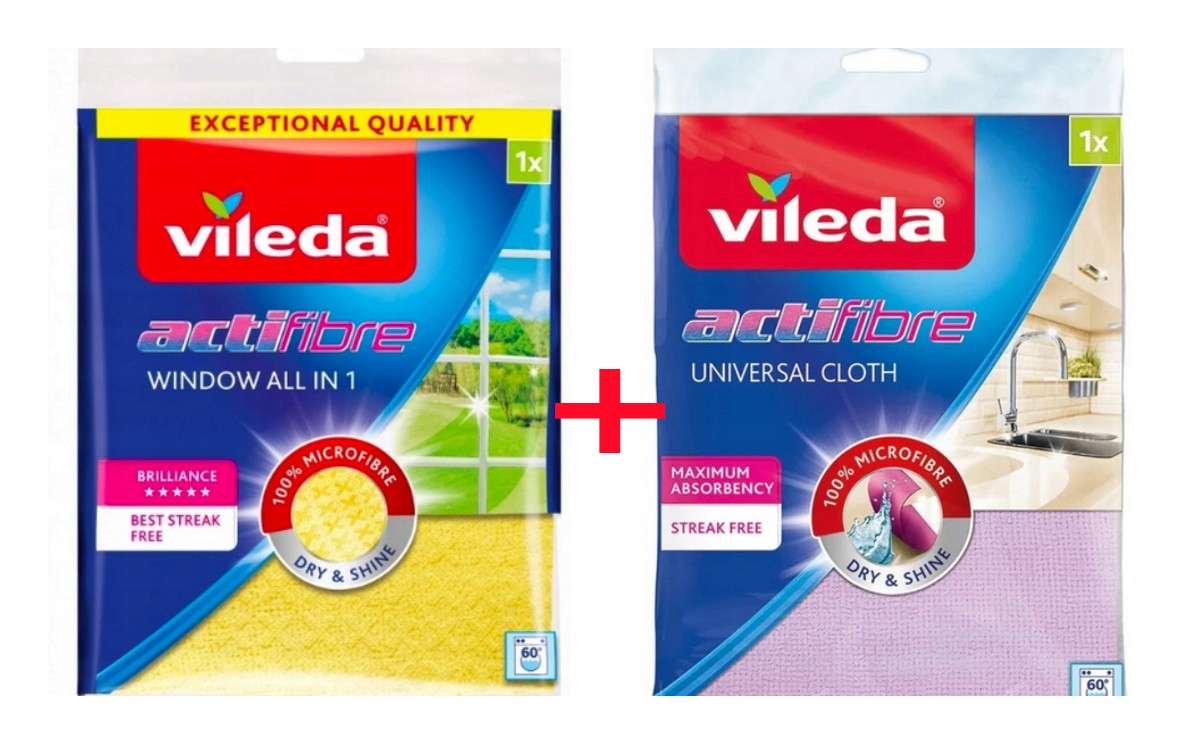 Mikrovlákno Vileda žlté + fialové aktívne vlákno