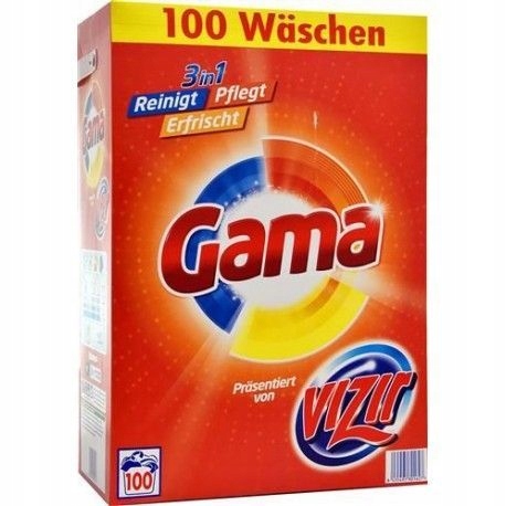 Prací prášok - VIZIR 3IN1 Prašidlo 100PR 6,5 kg Nemčina