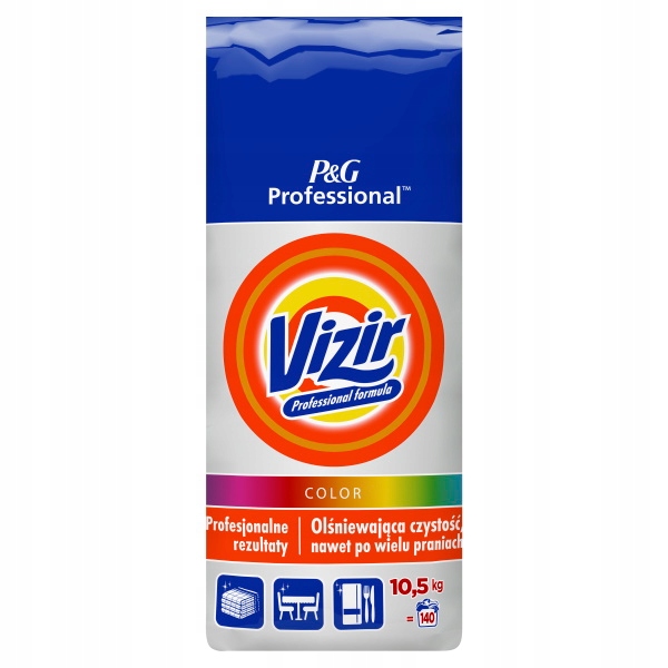Prací  prášok - Vizir PRO Color 10,5 kg (140 pr) prací prášok