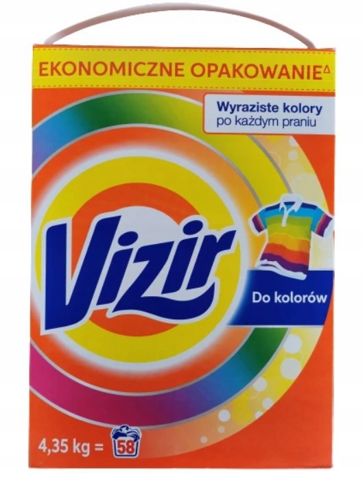 Prací prášok - VIZIR PRE FARBU FARBU PROASTNOSTI 4.35KG