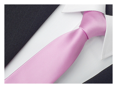 Úzka kravata Rene Chagal Slim Fit Polyester Pink