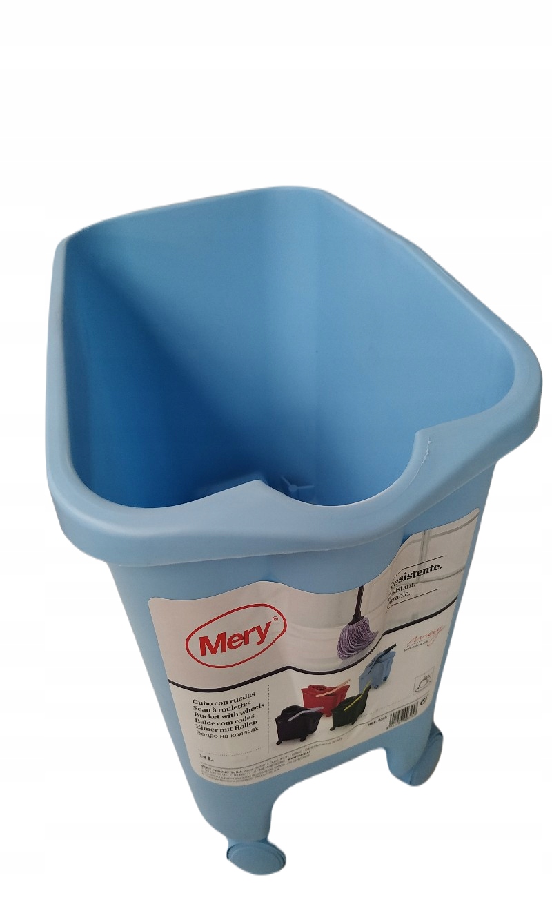 Vedro na kolieskach Mera 035209 modré 14 litrov