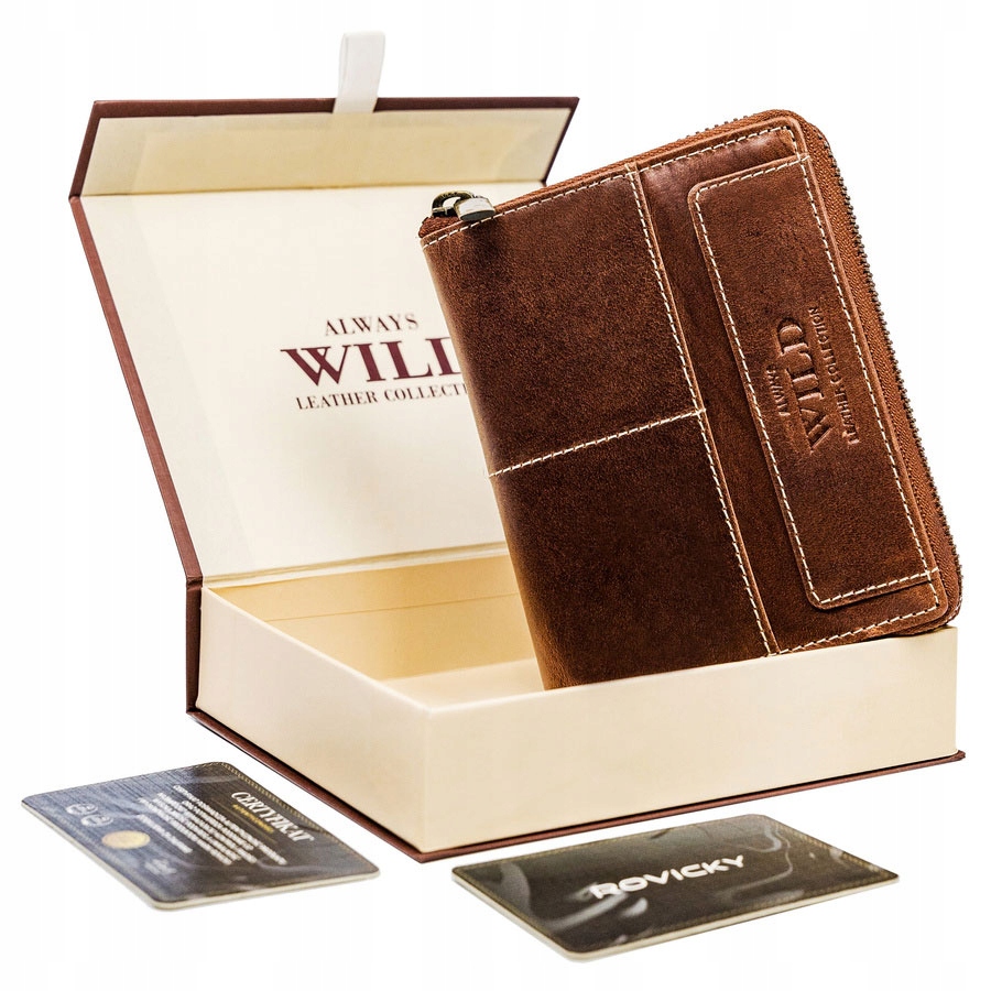 Peňaženka - Vždy divoká peňaženka prírodná koža hnedá N31892-HWM-9694 Produkt obočia-mužov