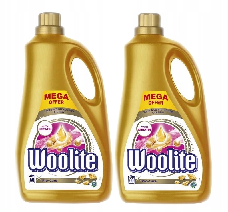 Prací gél - Woolite umývanie kvapaliny 2x3,6L / 120PRAN PRO-CARE